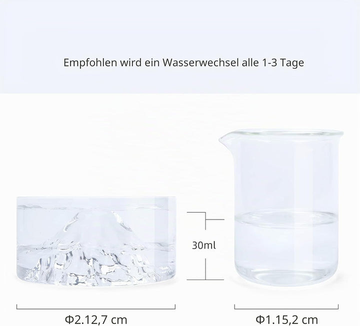 Niteangel Hamster-Futter- und Wasserschalen – Kleine Tier-Trinkschalen aus Glas für Zwerghamster, Wü