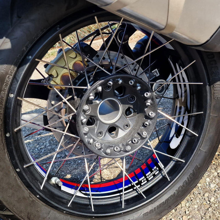 Resin Bike Aufkleber für Motorrad Kompatibel mit Bmw R 1250 GS Adventure Rallye 2022. Felgenschutz 1