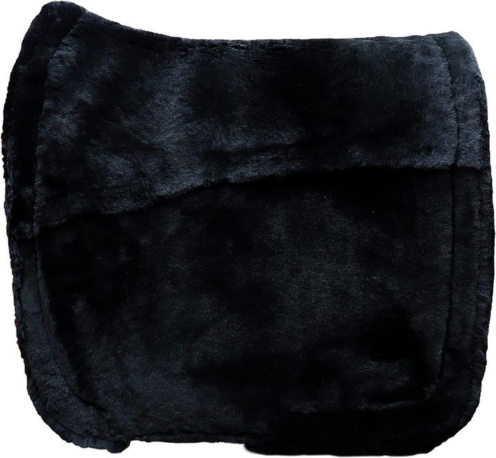Engel Reitsport Lammfell Schabracke Fully Lined mit Fellkranz SCHABRA3-D-SCH-SCH Stoff schwarz Fell