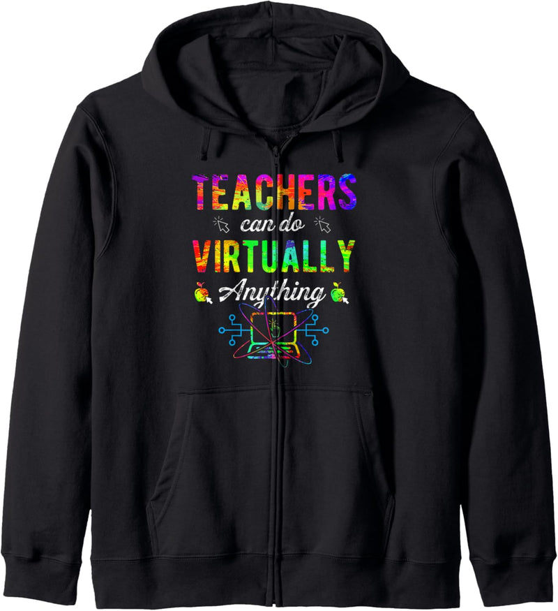 Teachers Can Do Virtually Anything Laptop Online Education Kapuzenjacke