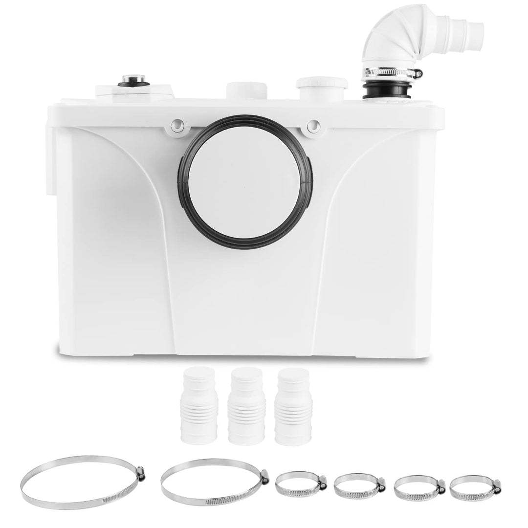 Ansobea 700W Hebeanlage Fäkalienpumpe, 190L/min Schmutzwasserpumpen, Kleinhebeanlage, Sehr Leise Abw