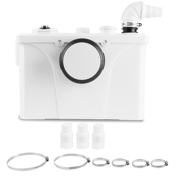 Ansobea 700W Hebeanlage Fäkalienpumpe, 190L/min Schmutzwasserpumpen, Kleinhebeanlage, Sehr Leise Abw