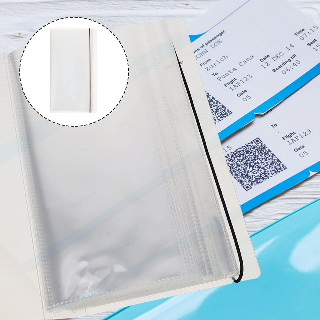 Zerodeko Ticket Aufbewahrung Ticket-Stub Ticket-Buch Loseblatt-Ticket-Organizer Ticket-Erinnerungsbu