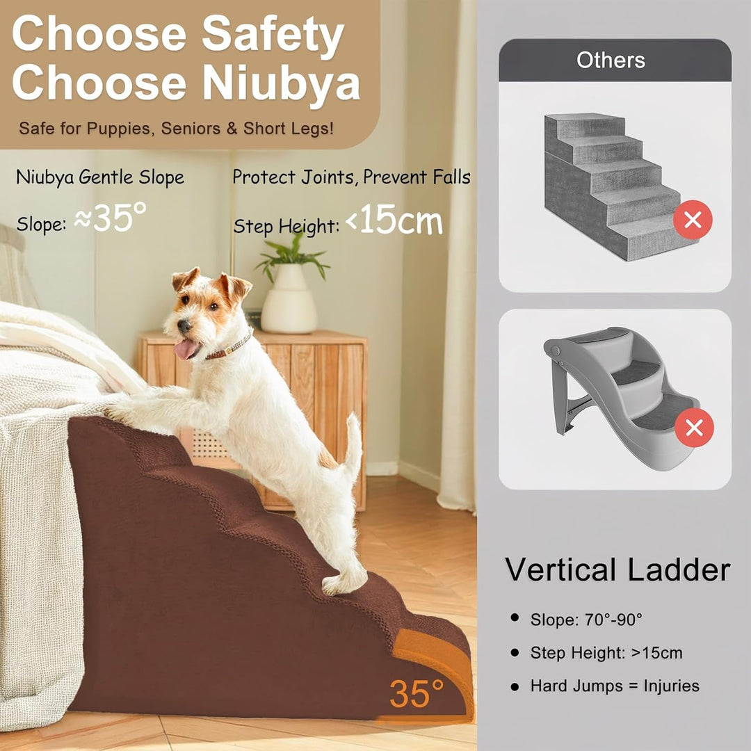 Niubya Hundetreppe für Kleine Grosser Hunde H40 cm - Katzentreppe Hundetreppe Bett und Sofa, ältere