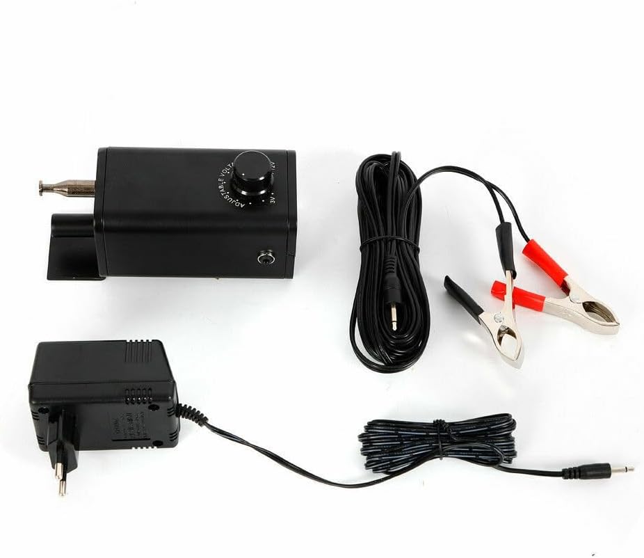 Elektrogrill Motor für BBQ Grill, 15W, 12V, Drehspiess, Tischgrill, Schwarz Metall