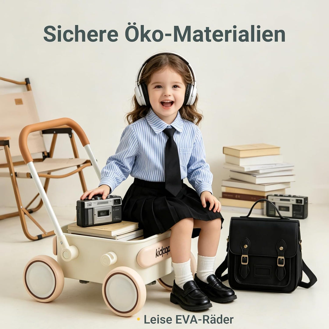 Kidpop PULA 2-in-1 Baby Lauflernwagen, Indoor und Outdoor Baby Spielzeug, Multifunktionale Lauflernh