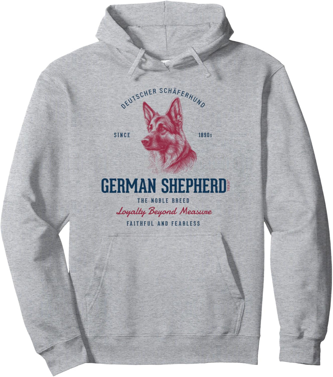 Retro-Stil Vintage Deutscher Schäferhund Pullover Hoodie