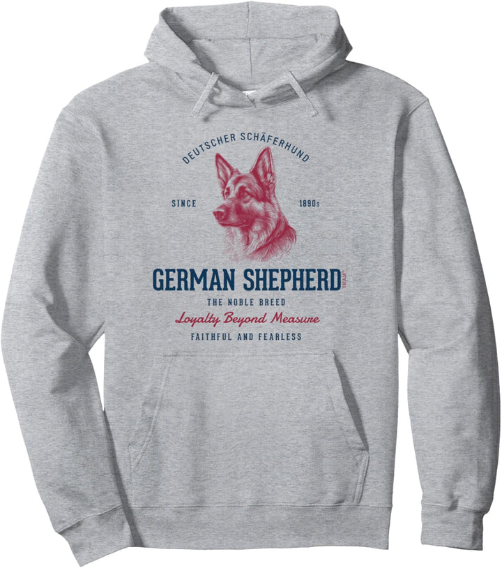 Retro-Stil Vintage Deutscher Schäferhund Pullover Hoodie