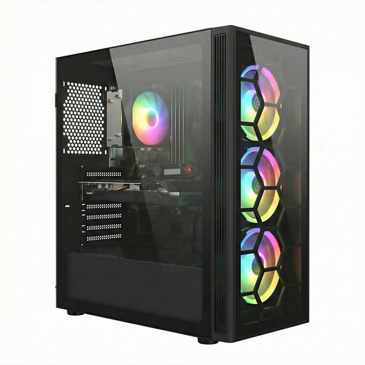 STGsivir Gaming PC, GeForce RTX 2060 Super 8GB GDDR6,Ryzen 5 5500 bis zu 4.2 Ghz,32G DDR4,1TB SSD,WL
