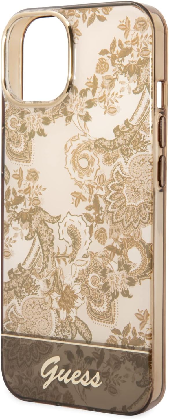 Guess GUHCP14MHGPLHC hülle für iPhone 14 Plus 6,7" Ochre hardcase Porcelain Collection