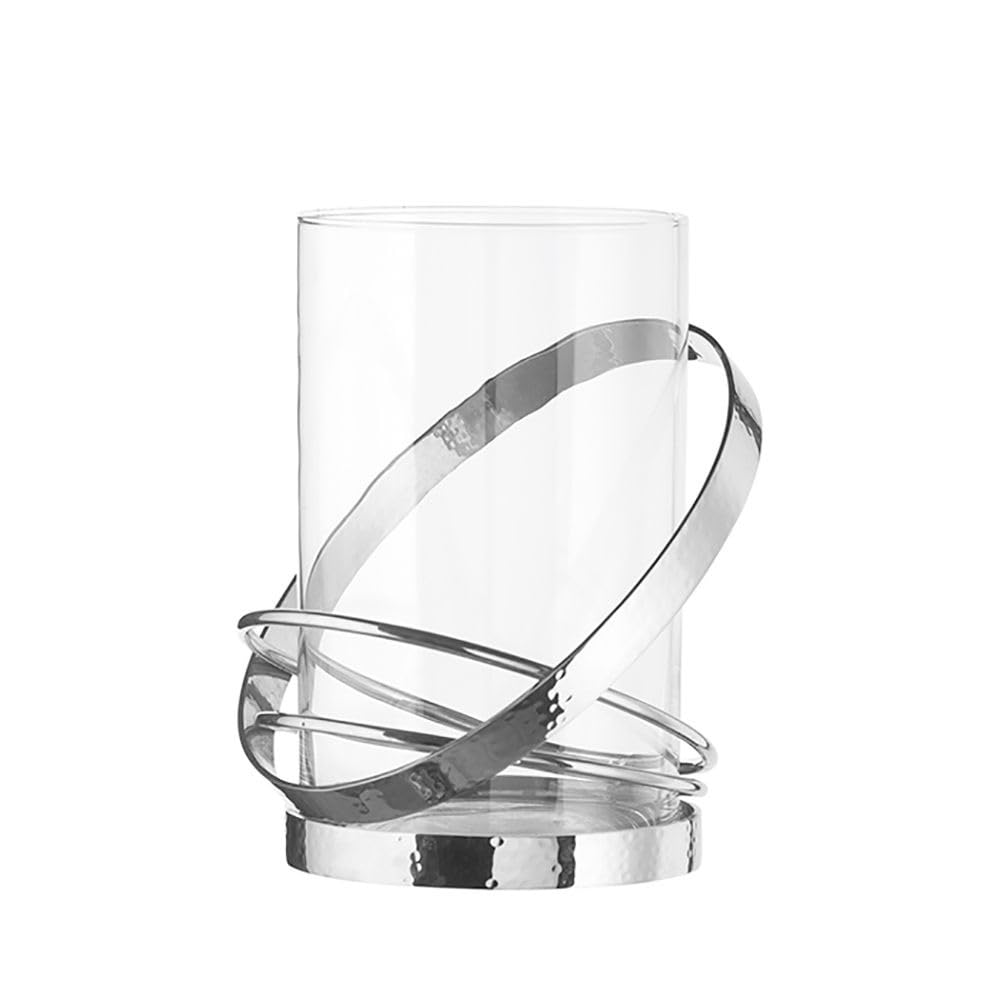 Yvette/Windlicht mit Glas, vernickelt, GEH.