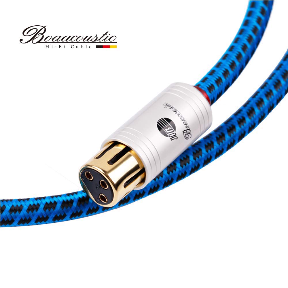 BOAACOUSTIC JIB audiophile XLR Kabel 1m High end XLR Audio Kabel hifi Mikrofonkabel OCC XLR Stecker
