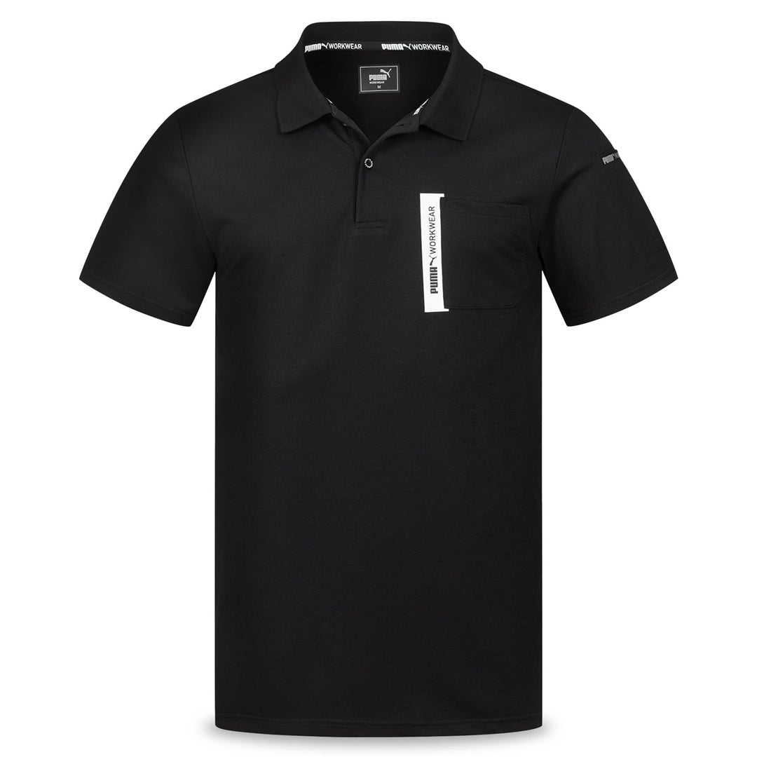 PUMA Workwear Advanced – Poloshirt Herren Kurzarm – Arbeitsshirt mit Brusttasche und Utility Fach an