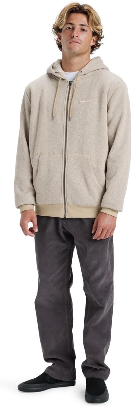 Quiksilver Herren Keller Sherpa Sweatshirt M Twill Heather, M Twill Heather