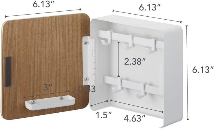 Magnetic key box - Rin - natural Einheitsgrösse Weiss, Einheitsgrösse Weiss