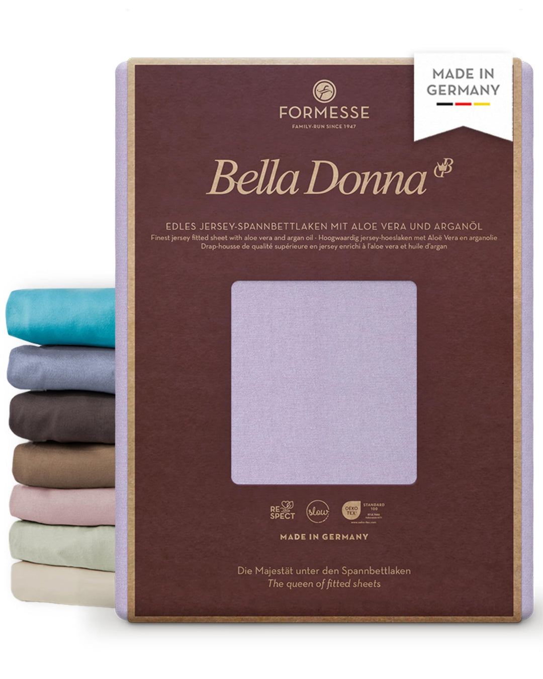 Formesse Bella-Donna Jersey Spannbettlaken Flieder, 120x200-130x220 cm