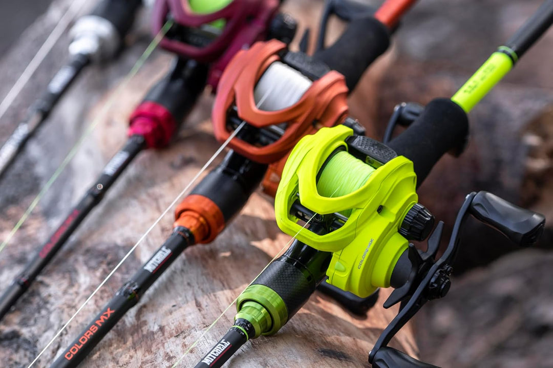 Mitchell Colors MX Castrute and Rolle Combo – Raubfisch Baitcasting Setup – Hecht, Zander, Barsch 19