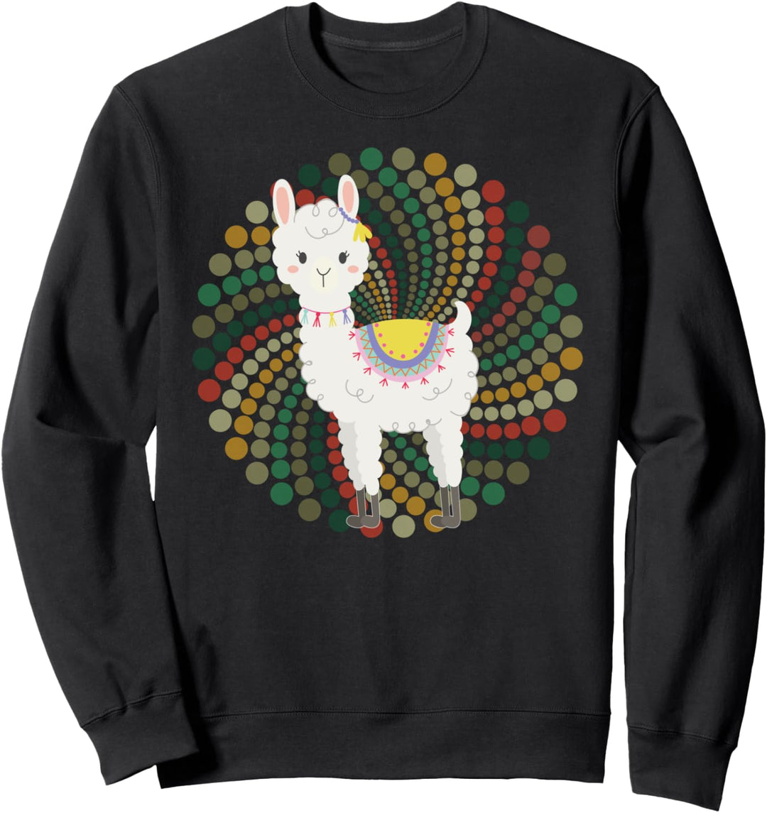 Lama Alpaka Lover - Damen Kinder Mädchen Geburtstag Abschluss Sweatshirt