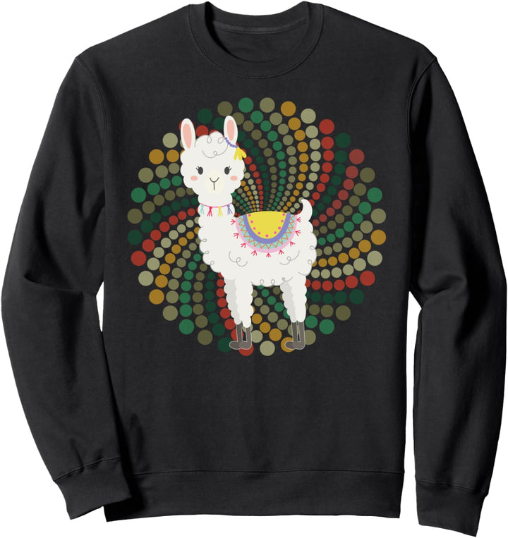 Lama Alpaka Lover - Damen Kinder Mädchen Geburtstag Abschluss Sweatshirt
