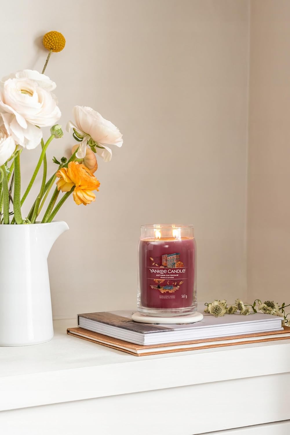 Yankee Candle Autumn Daydream grosses Glas