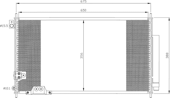 NRF 35740 Kondensator, Klimaanlage