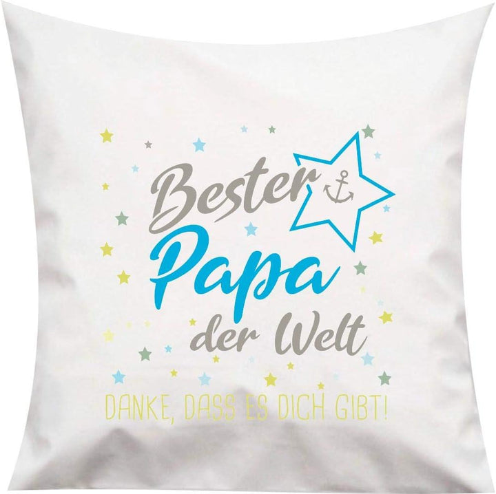 ShirtInStyle, Kissenset Beste Mama, Bester Papa der Welt, Danke das es Dich gibt! 2X 40x40cm Farbe w