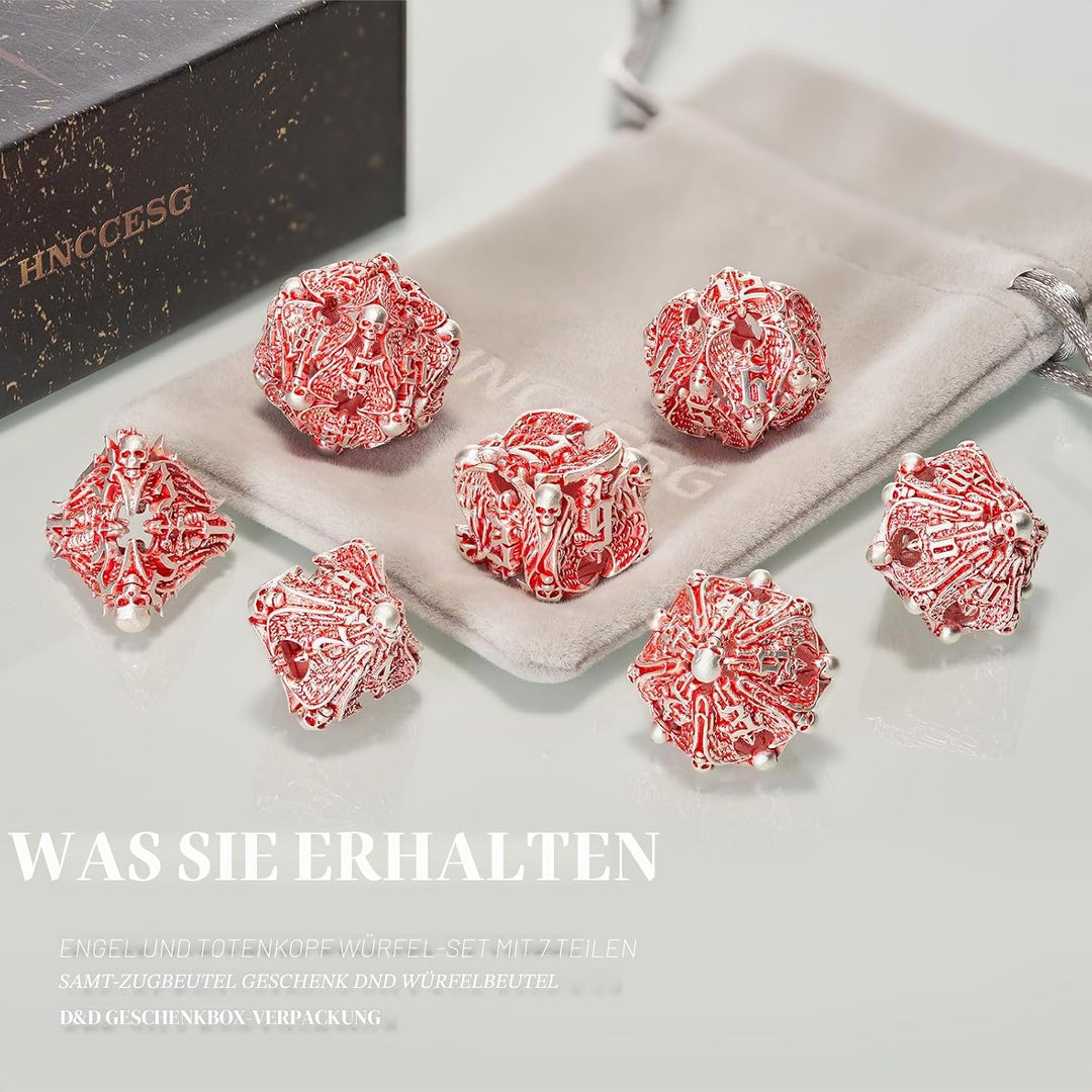 HNCCESG D&D Würfel Set für Dungeons und Drachen,D und D Würfel Set W20 W12 W10 W8 W6 W4 Würfelspiele