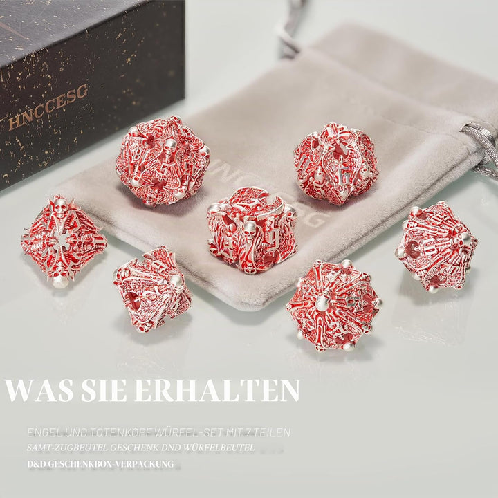 HNCCESG D&D Würfel Set für Dungeons und Drachen,D und D Würfel Set W20 W12 W10 W8 W6 W4 Würfelspiele