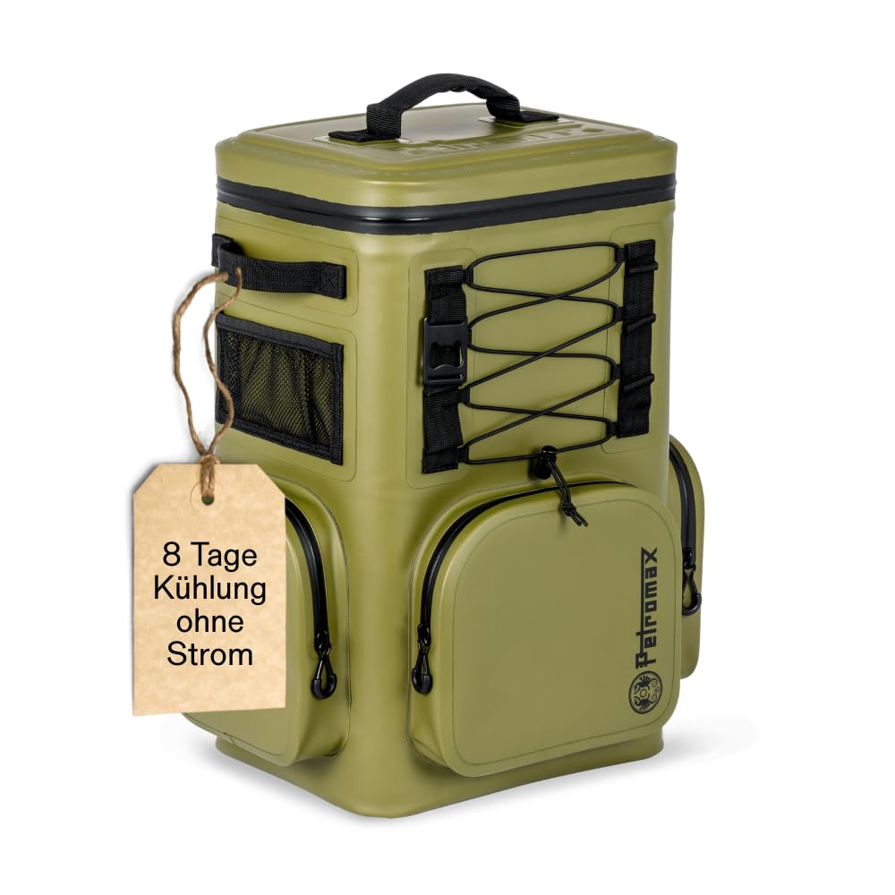 Petromax Kühlrucksack | 8 Tage Passive Kühlung ohne Strom (192 Stunden) | Rückenpolsterung | stabil