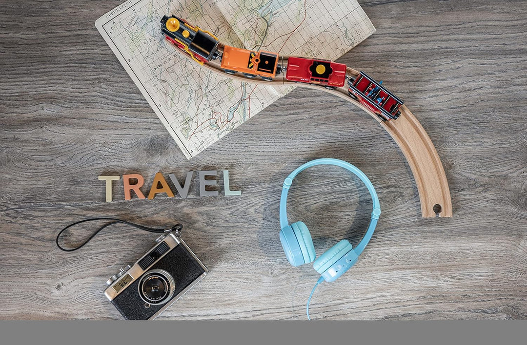 Onanoff Travel Kinder On Ear Stereo-Headset On Ear Faltbar, Headset, Lautstaerkebegrenzung Blau, uni