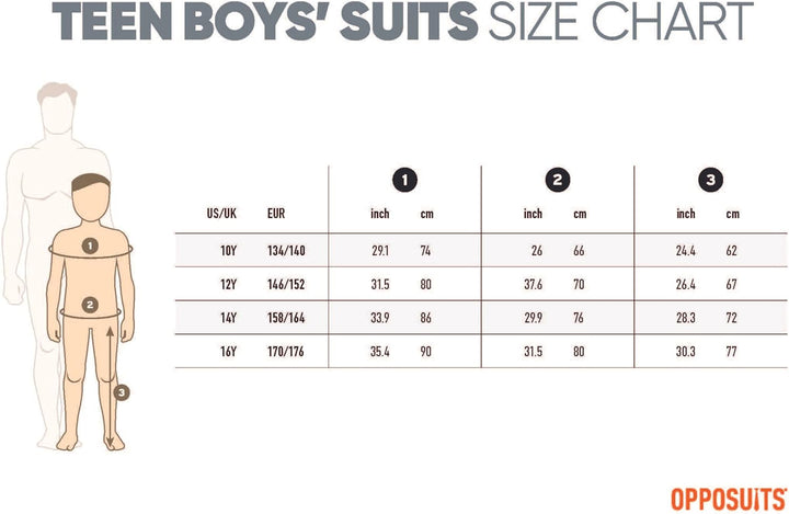 OppoSuits Einfarbiger Partyanzug für Teenager-Jungen – Outfit für Abschlussball und Hochzeit – inklu