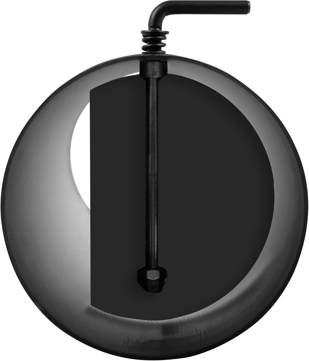 Ø 150 mm - Ofenrohr 50 cm mit Drosselklappe Schwarz Ofenrohr 50 cm mit Drosselklappe - Ø 150 mm
