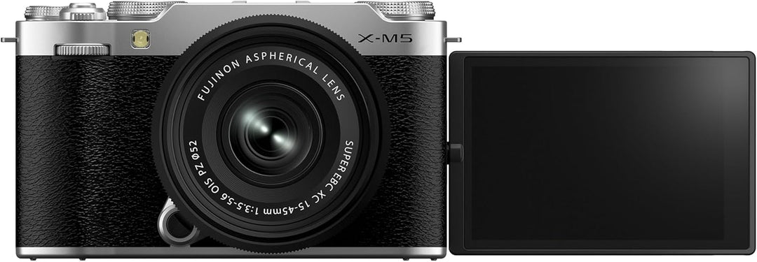 Fujifilm X-M5 Spiegellose Digitalkamera XC15-45mmF3.5-5.6 OIS PZ Objektiv-Kit - Silber