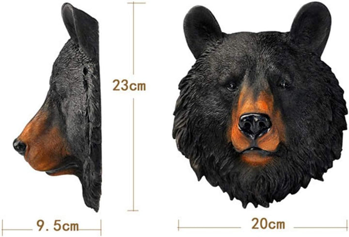 Tierkopf Wanddekoration,Dekorative Skulptur,Bär, Bär