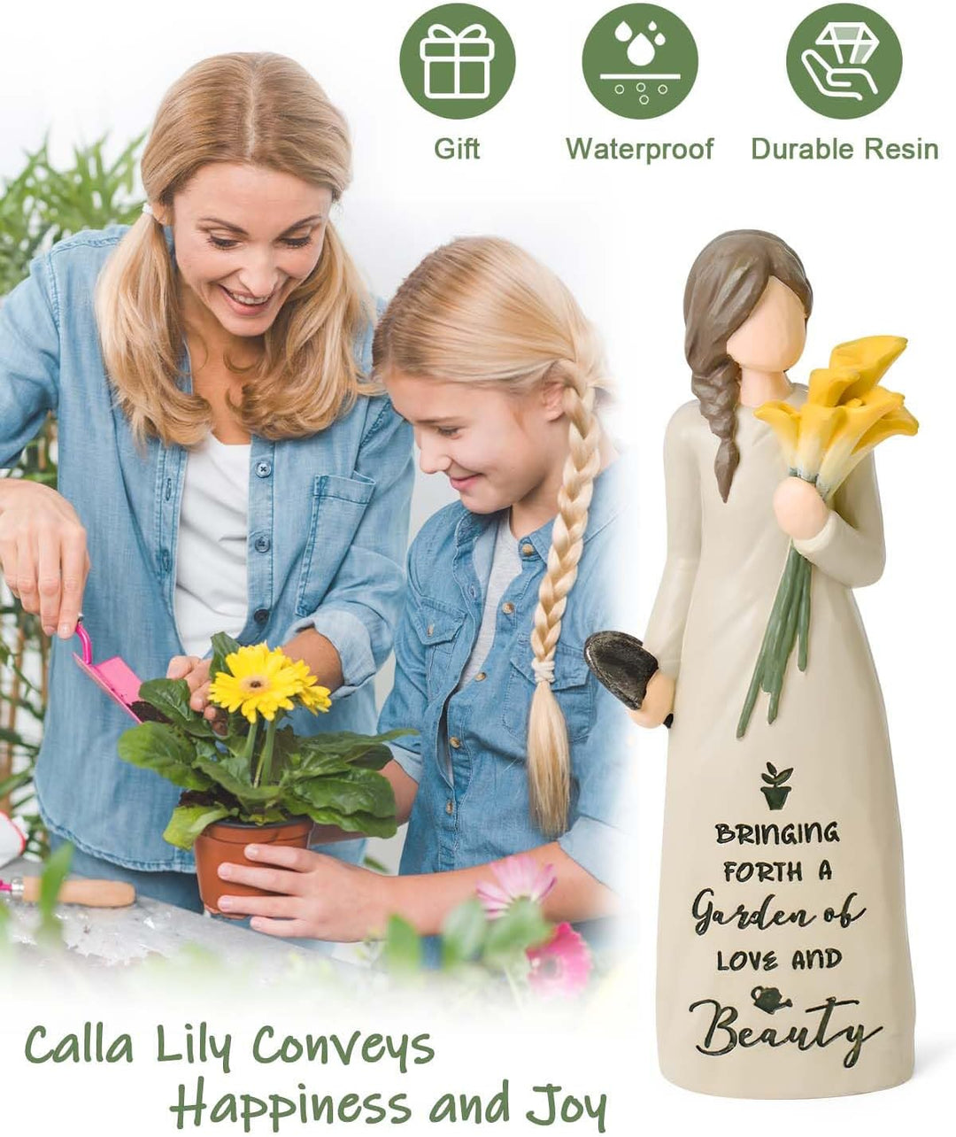 Gartengeschenke für Frauen, Gartengeschenke für Mutter, Schwestern, Freunde, Calla-Lilie, Geschenk f