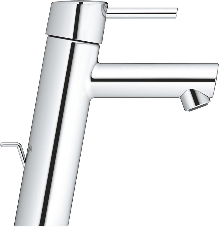 GROHE Concetto - Einhand-Waschtischarmatur (wassersparend, mit Temperaturbegrenzer, Einlochmontage),