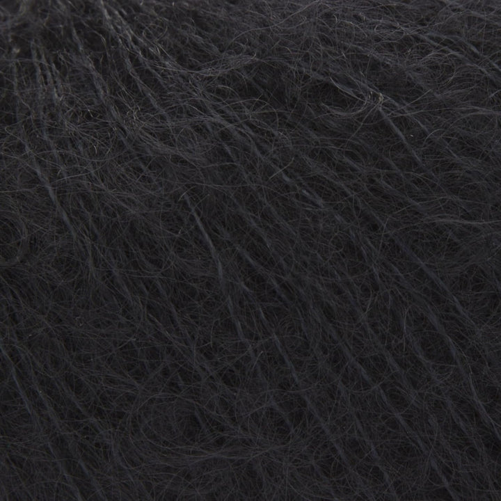 ggh Kid Box - 6 Knäuel Strickwolle aus Kid Mohair - Farbe 101 - Schwarz, 101 - Schwarz