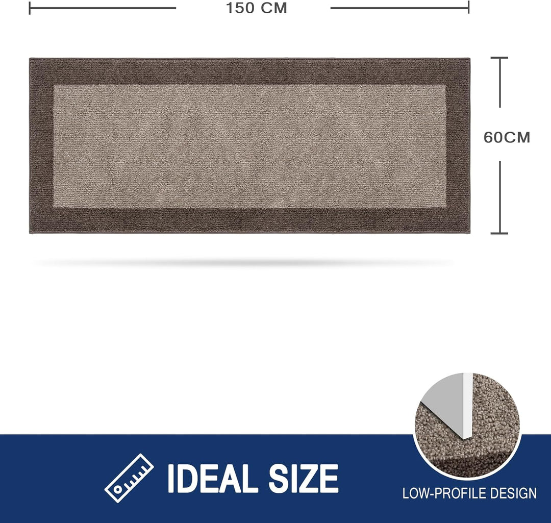 FCSDETAIL Schmutzfangmatte Innen 60 x 150 cm, rutschfeste Fussmatte, waschbar Fussmatte, Läufer Tepp