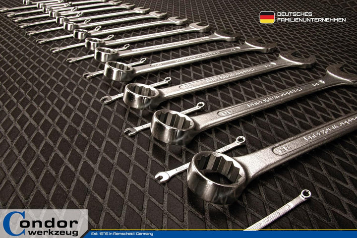 CONDOR Werkzeug 35-26T | Gabel-Ringschlüssel-Satz | 26-tlg. | Chrom-Vanadium-Stahl verchromt | 4-32