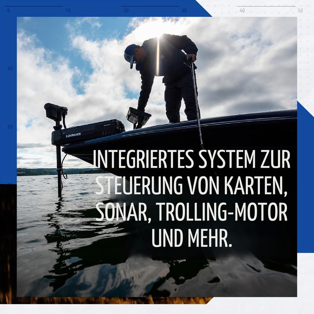 Lowrance Elite FS 9 Fischfinder (ohne Wandler) mit vorinstallierten C-MAP Konturendiagrammen