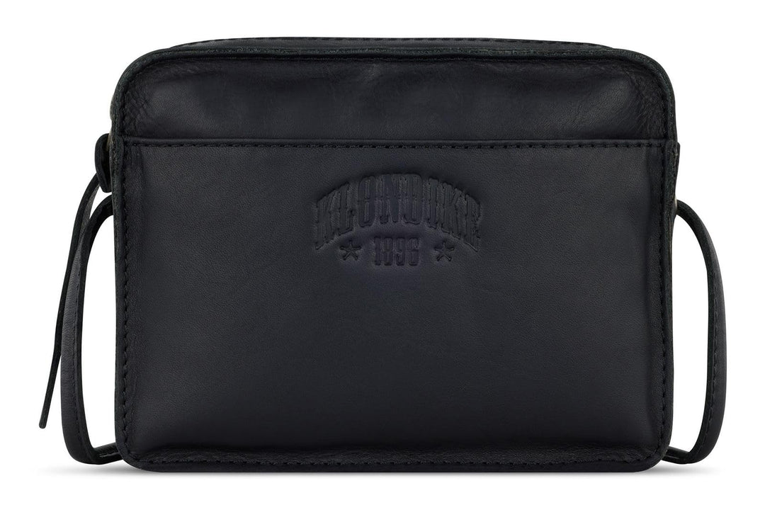 KLONDIKE 1896 Rush Allison kleine Schultertasche aus Rindleder, Shoulder bag Schwarz, Schwarz