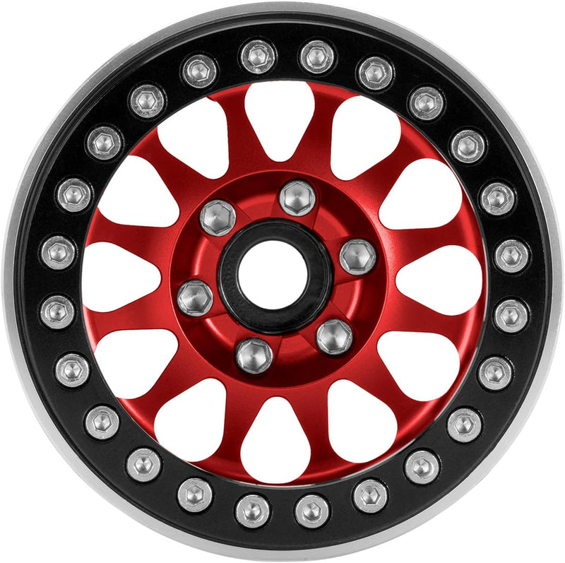 INJORA 1.9 Beadlock Felge Negativ Offset 10,4mm CNC Aluminium Rad für TRX4 SCX10 Gen8 VS4-10 1/10 RC