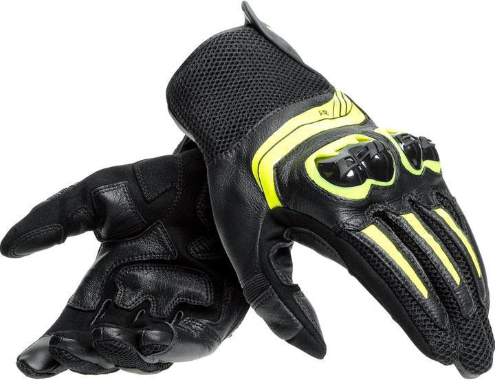 Dainese Mig 3 Unisex Leather Gloves, Motorradhandschuhe Leder mit Protektoren, für Damen und Herren,