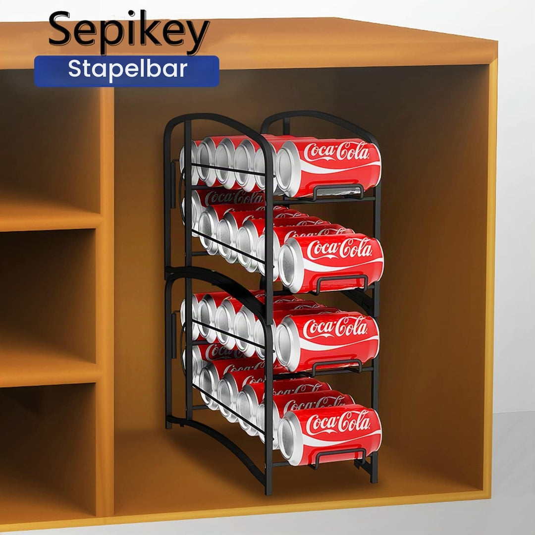 Sepikey 2er Set Rollen Kühlschrank Organizer Dosenspender Dosenhalter Kühlschrank Dosen Organizer fü