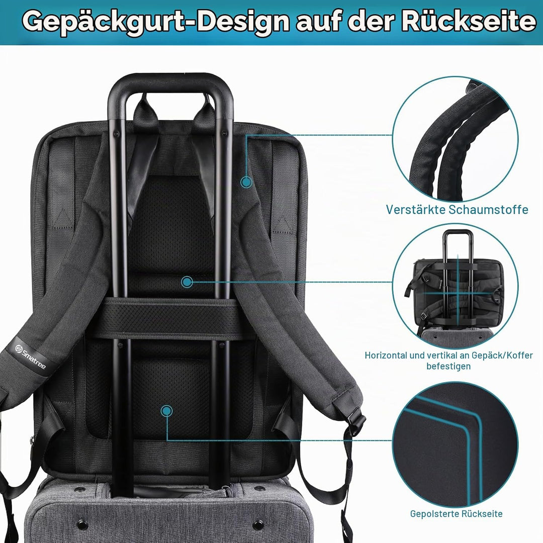 Smatree Laptop Hartschalen Rucksack für Männer, Kompatibilität mit 17,3 Zoll MSI GF76/Acer Nitro 5/A