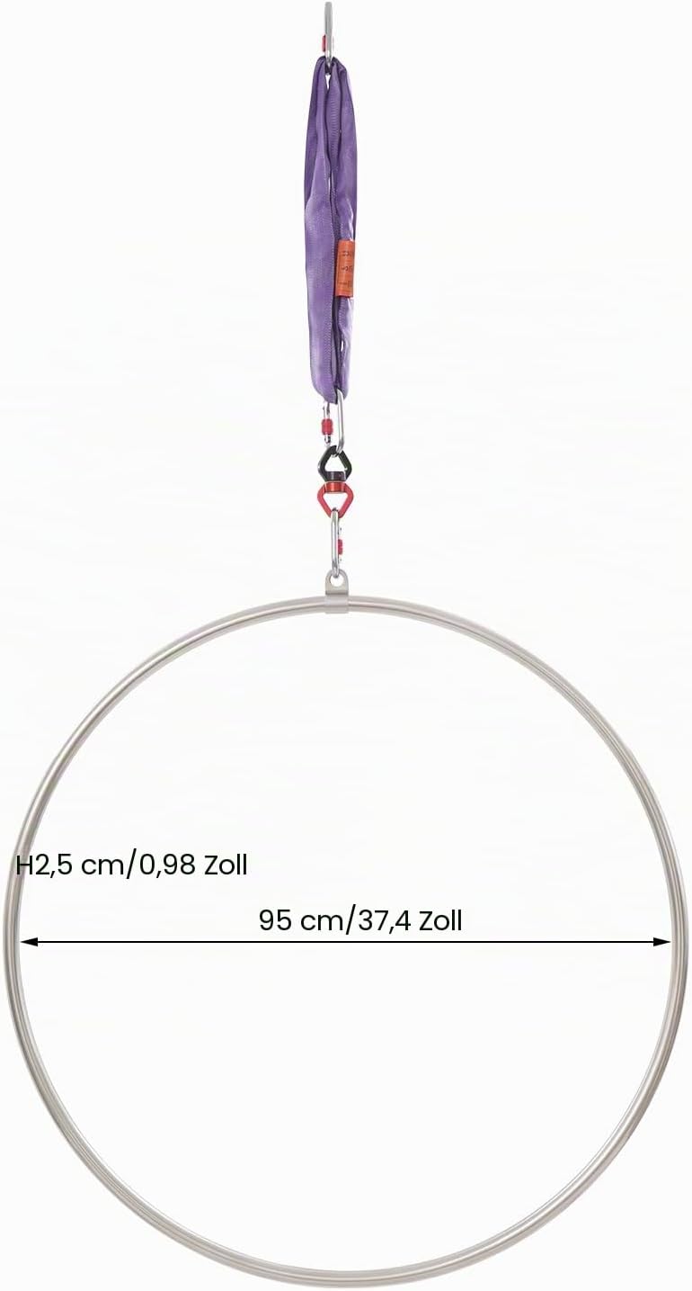 Aerial Hoop Set Aerial Yoga Hoop Edelstahl Single Point Aerial Ring Equipment Aerial Dance Zirkusrin
