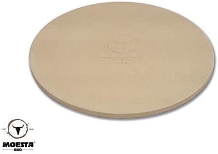 MOESTA-BBQ 10373 Pizzastein No. 1 - Rund 36,5cm Durchmesser - Cordierit Naturstein - Italienischer G