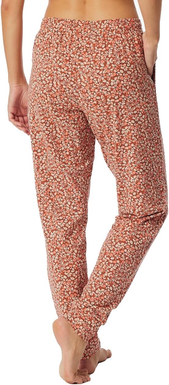 Schiesser Damen Schlafhose Lang mit Bündchen Modal - Mix + Relax Pyjamaunterteil 34 Clay_182101, 34