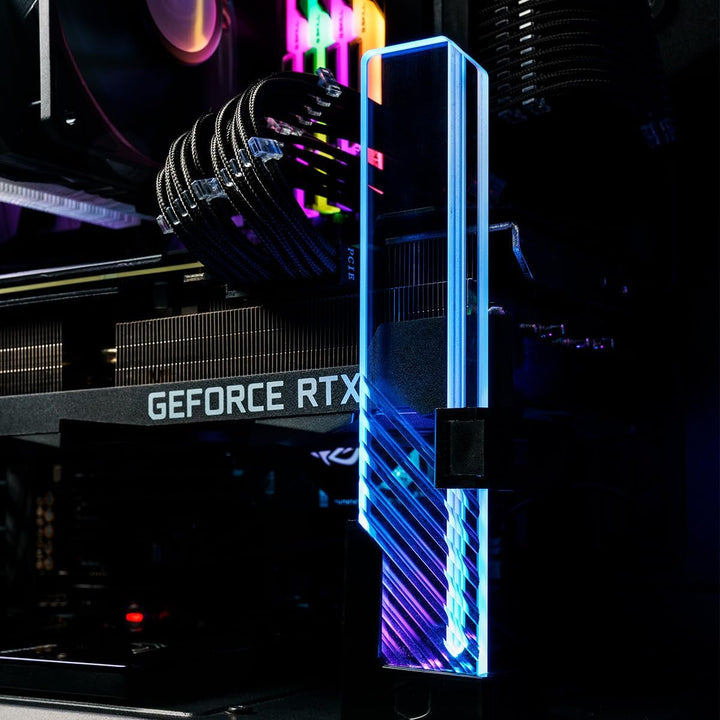 Cooler Master MasterAccessory ARGB GPU Halterung - Verhindert das Durchhängen der Grafikkarten, Gehä