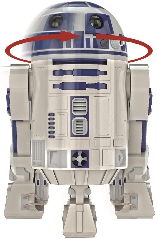 Clementoni R2-D2 Roboter – Star Wars inspirierter baubarer Roboter mit LED-Lichtern, Geräuschen und